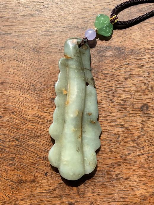 褐沁白玉雕云纹如意，顺丰包邮 商品图9