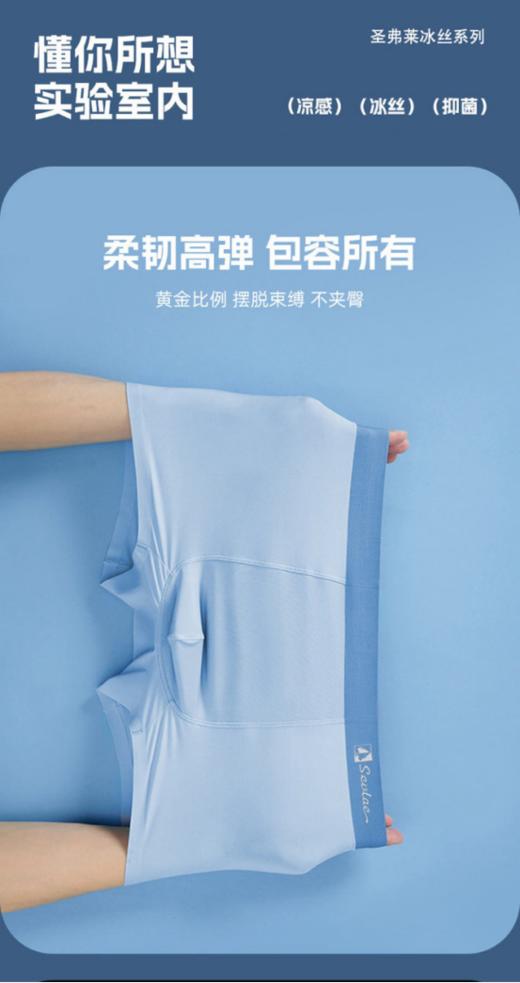 法国圣弗莱Sevlae🔥全国连锁800＋门店，私域新品首发💢【圣弗莱Sevlae男士120支冰丝内裤】 商品图3