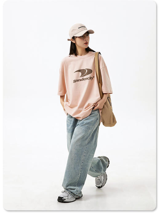 👍NICESELF夏季情侣限定款【随性・标语潮流短袖】：✅可内搭、可外穿，男女同款，超好穿🌸 商品图2