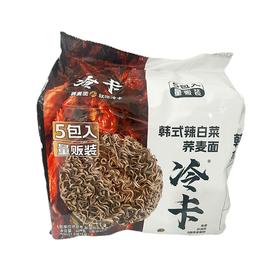 冷卡407g韩式辣白菜荞麦面五连包