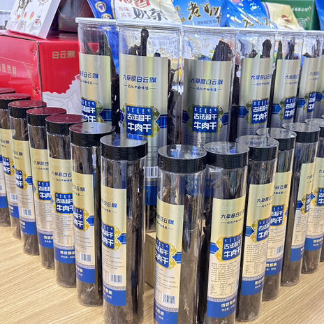 大草原白云飘古法超干牛肉干500g/桶 商品图6