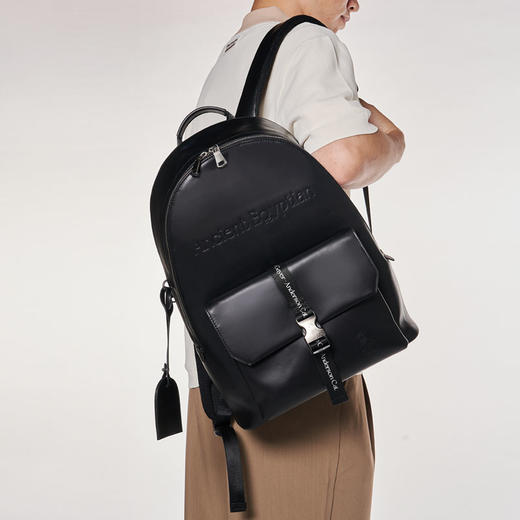 大英博物馆 盖亚·安德森猫系列 头层牛皮革 背包 男女通用 休闲商务 双肩包 大容量 通勤背包 多用途 旅行包 商品图1