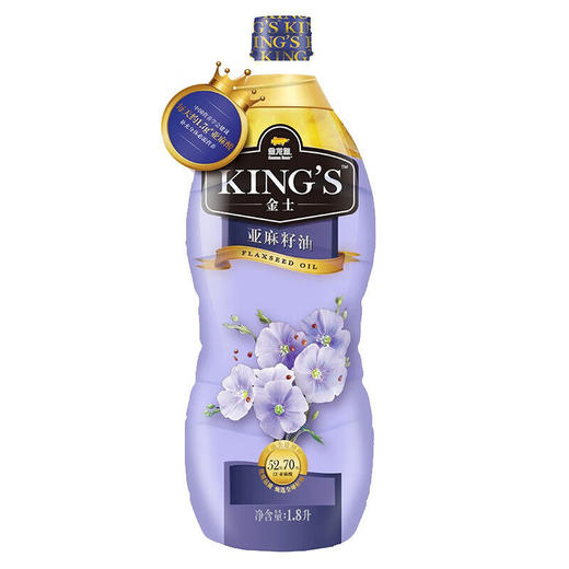  金龙鱼KINGS亚麻籽油1.8L 商品图0