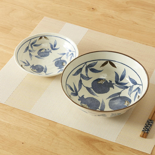 日本制餐具 金石榴系列 饭碗/大碗/圆钵/拉面碗/深盘 商品图0