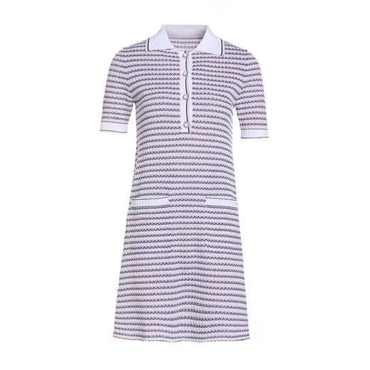 乔万尼新款连衣裙蓝粉条纹运动风EM2M857 商品图3