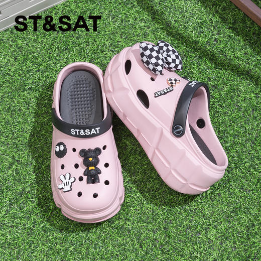 星期六沙滩防滑厚底增高洞洞鞋SSC211027K 商品图2