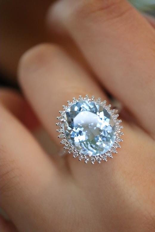 6.93ct 海蓝宝戒指 商品图6