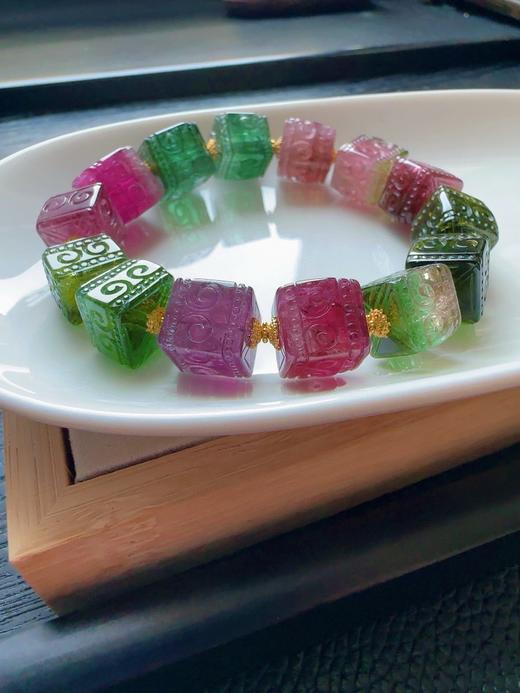 49.5g 雕刻碧玺手链 商品图6