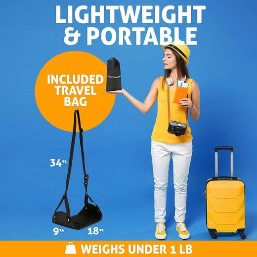 旅游歇脚垫 foot rest便携吊脚床飞机高铁脚踏垫办公室午睡神器 商品图5