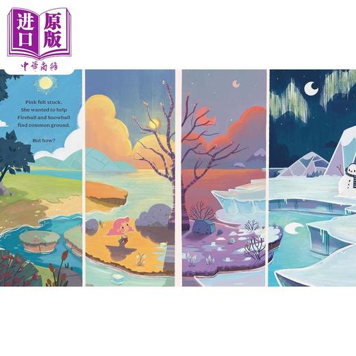 【中商原版】阳光与雪地 Laan Cham Somewhere In Between 英文原版 儿童绘本 图画故事书 精装精品绘本 进口儿童读物 4-8岁 商品图3