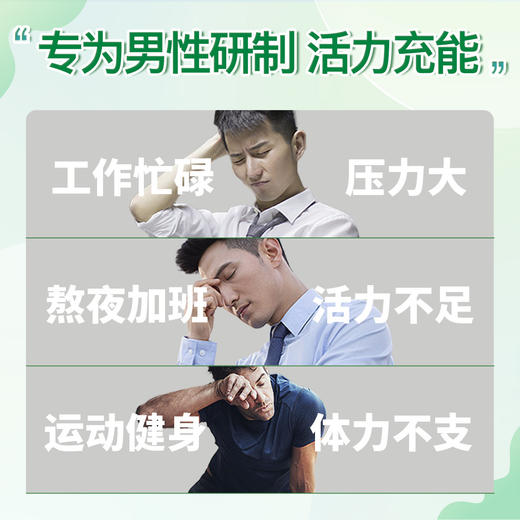 【保税直邮 义乌海关】高含量男士复合维生素含人参提取物提高元气活力全面支持健康 商品图4