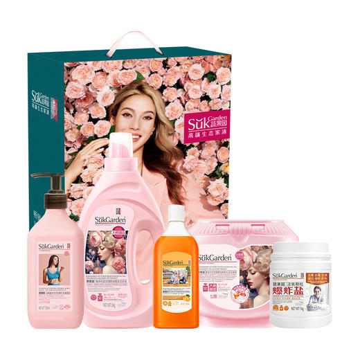 蔬果园  香氛洗护礼盒套餐5件套3.52kg 家庭套装除菌去污 商品图0