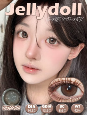 Jellydoll 半年抛 可可球 14.5mm 巧色 拍下即为一副两片 有日抛/月抛