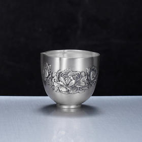 子佩集S999银【如意】酒杯摆件【BX0460550-2】纯银酒具2406