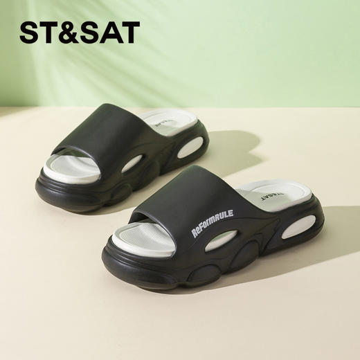 星期六休闲简约厚底外穿拖鞋SSC2790029 商品图2