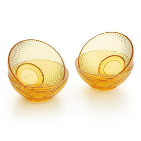 康宁  VISIONS琥珀色餐具4件组A（晶莹系列）