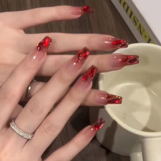 可拆卸贴片甲片显白美甲秋冬穿戴新款长款指甲纯欲风秀禾服高级 商品图4