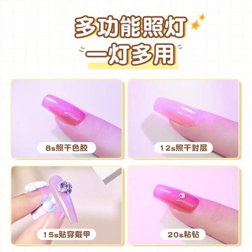 手持美甲一字灯小型便携美甲灯紫外线速干迷你光疗灯固体胶甲片贴 商品图5