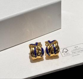 女款珐琅 Nest 环状耳环L01