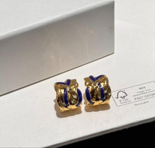 女款珐琅 Nest 环状耳环L01 商品图0