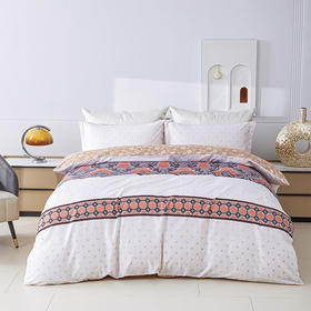 红蜻蜓亲肤棉床上四件套小清新床上田园风床单被套学生宿舍-典藏 被套200*230cm