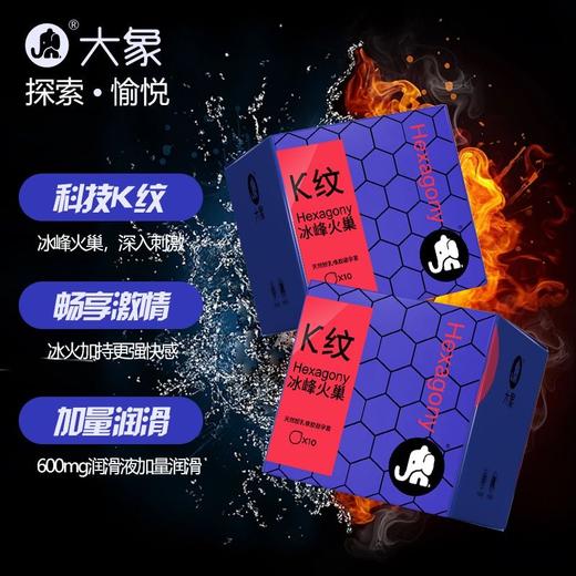 【年末亏本清仓 情趣系列 k纹刺激】大象情趣避孕套 情趣螺纹 情趣k纹 冰火k纹 10只 商品图5