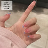 蜜桃腮红法式中长小红书美甲穿戴甲网红纯欲风同款美甲贴片指甲片 商品缩略图1