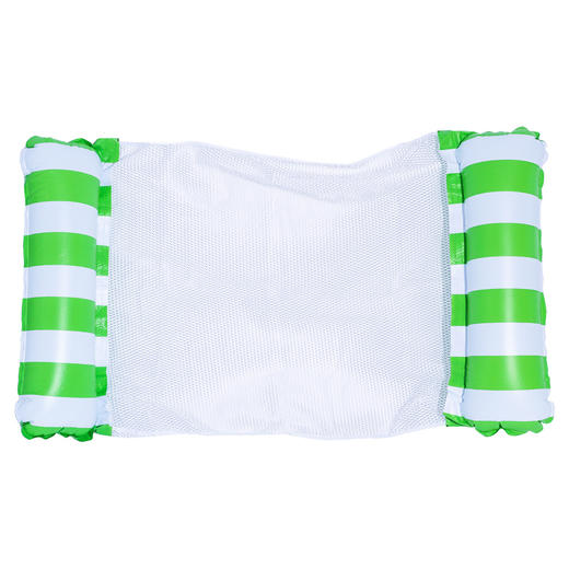 【充气带网吊床，水上游乐新选择，送打气筒！】新品充气带网吊床 可折叠双用靠背浮排 水上游乐躺椅浮床沙发-QQ 商品图13