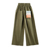 马登女装植物系穿搭复古个性泼墨阔腿裤夏纯棉直筒松紧腰休闲工装长裤 商品缩略图6