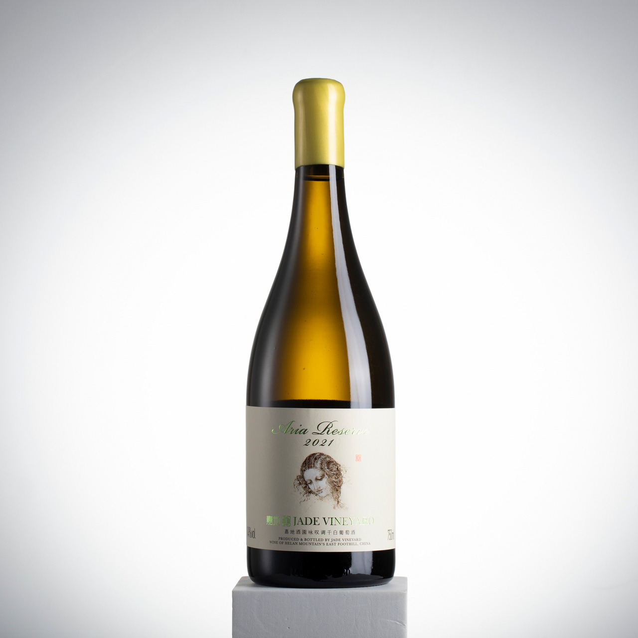 嘉地酒庄旗舰店咏叹调干白2021葡萄酒宁夏国产精品霞多丽