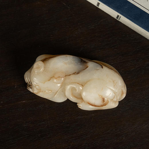 清 玉雕瑞兽把件 商品图3