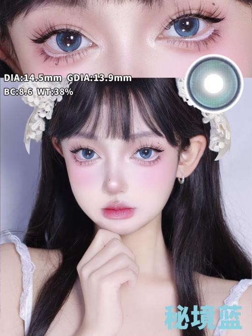 Jellydoll 半年抛 山茶花/害羞草/秘境蓝 14.5mm 巧棕/黑紫/蓝 拍下即为一副两片 商品图6