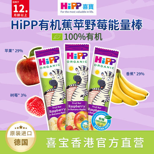 （新品）【香港直邮】喜寶HiPP 有機水果能量棒6条/箱 商品图0