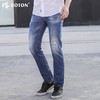 【第2件半价！尾货清仓不退换】波顿春夏季男士浅蓝色破洞牛仔裤男直筒百搭潮牌薄款裤子ME626118 商品缩略图2