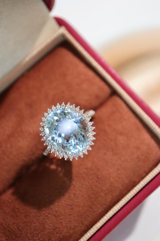 6.93ct 海蓝宝戒指 商品图5