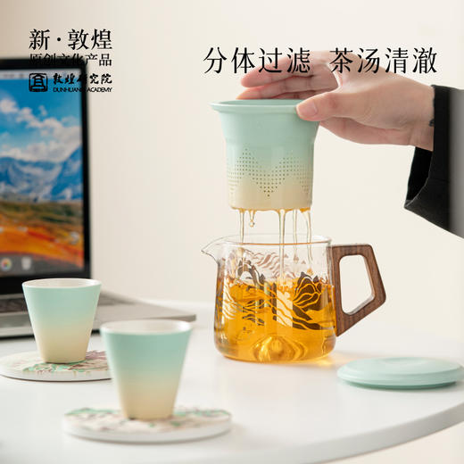 敦煌研究院【敦煌山水茶具套装】家用个人专用泡茶专用茶具轻奢高档 商品图2