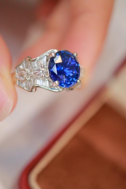 3.19ct 蓝宝石戒指 商品图2