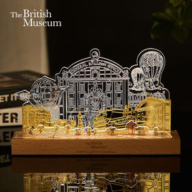 大英博物馆 欧洲文化艺术系列 热气球 亚克力 分层小夜灯 摆件