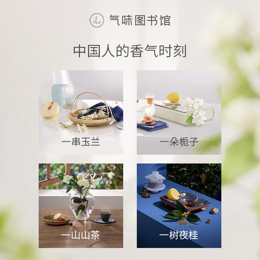 【花香调-东方小白花系列】气味图书馆一串玉兰/一树夜桂/一朵栀子/一山山茶沐浴露295ml 身体乳215ml 商品图2