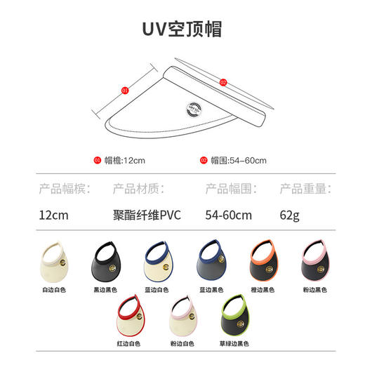 「五款配饰！冰丝贝壳帽」沙滩防晒帽女夏季防紫外线遮阳帽大帽檐全遮脸太阳帽配饰 商品图3