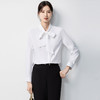 【蝴蝶结系带领】罗蒙女士长袖衬衫舒适微弹优雅气质时尚有型衬衣女 商品缩略图3