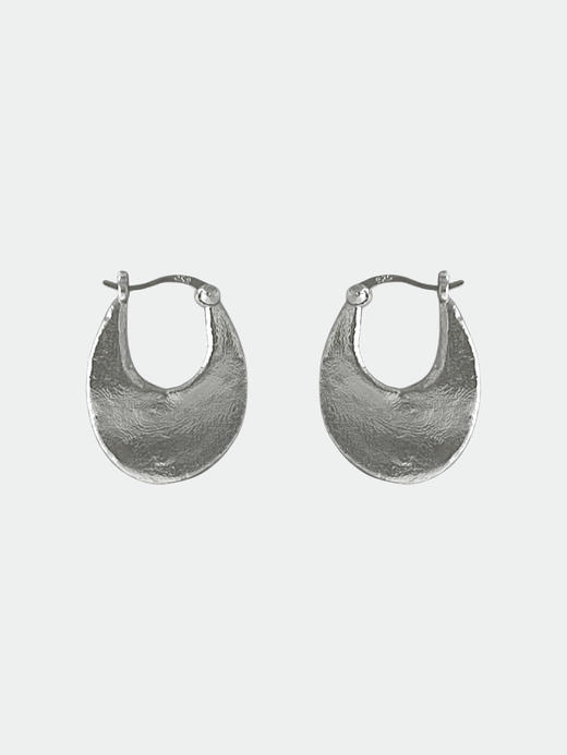 ABOAB｜OVAL ROUND HOLE Hoops [ 耳环   金 / 银 ]【SURROUND】 商品图3