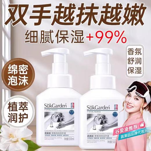 【15元会员福利】蔬果园茶香泡泡洗手液500ml  泡沫型家   宝妈力荐     商品图2