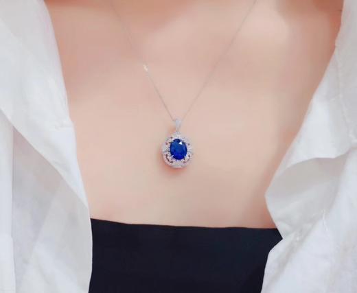 2.8ct 蓝宝石吊坠 商品图4