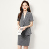 【一粒扣短袖西服+包臀短裙】罗蒙夏季女士套装优雅气质职业两件套女 商品缩略图11