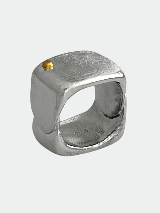 ABOAB｜GOLD CUBE ENFOLD Ring MIX [ 戒指  金银混 ]【SURROUND】 商品图1