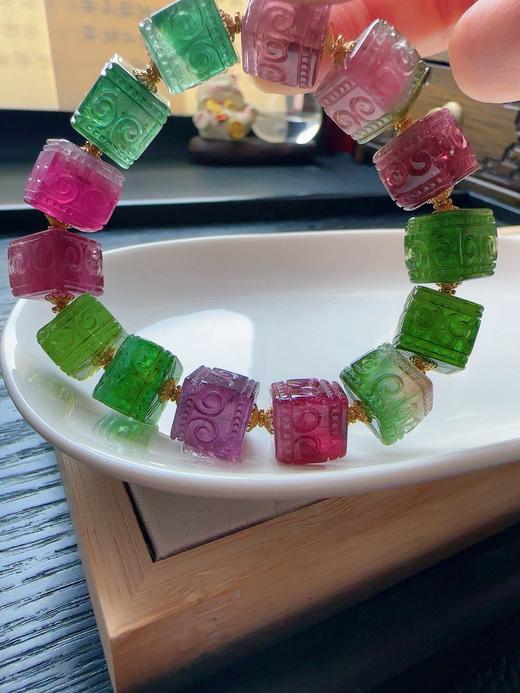 49.5g 雕刻碧玺手链 商品图8