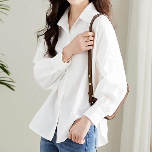 馥迦清新简约短袖/长袖衬衫 商品图2
