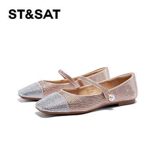 星期六优雅闪钻珍珠一字带玛丽珍SSC3111332 商品图8