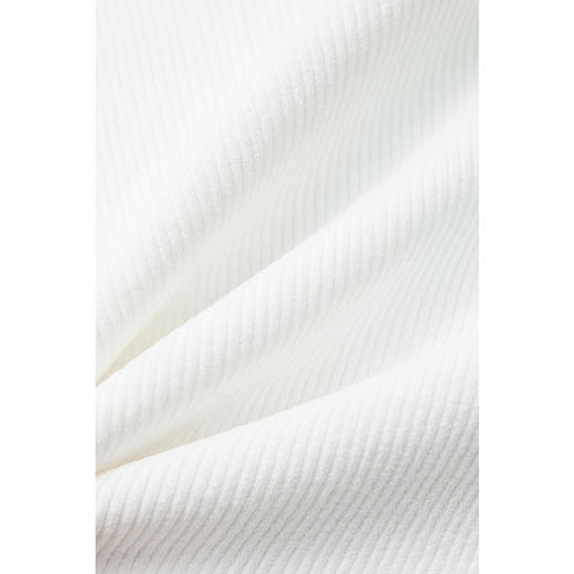 【严选】诗凡黎白色短款针织背心2024秋新款黑色方领内搭打底套头上衣SF7131431 商品图4